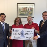 Savings Bank Of Danbury Presents Check To Aid Military