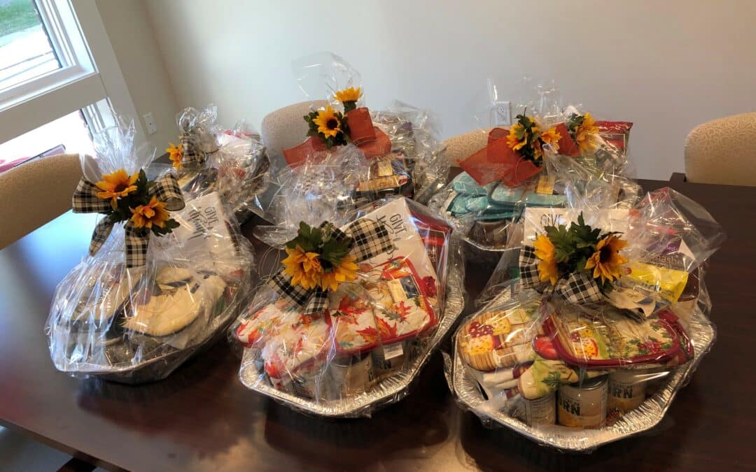 Pearce Real Estate Offices Make Gift Baskets for Food Pantries